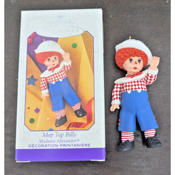 Hallmark Keepsake Alice in Wonderland Mop Top Billy Barbie Ornament Lot of 3 - Picture 8 of 14